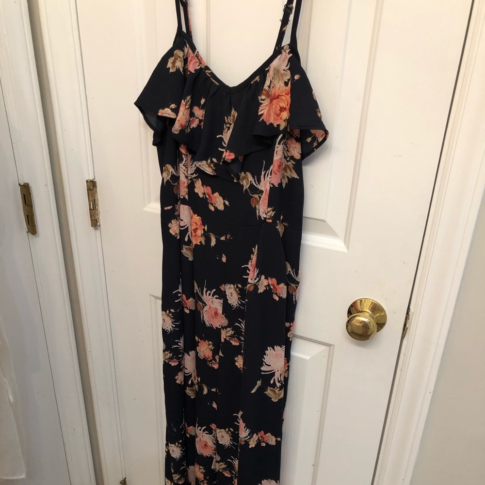 Floral Navy Jumpsuit
